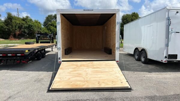 Spartan 8.5X18 Tandem Axle Enclosed Cargo Trailer | White | SP8.5X18TA - Image 5
