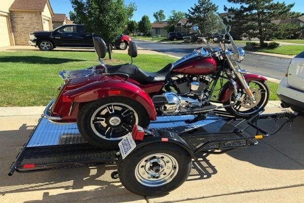 Trike/Spyder Ride-Up SRL Stand-Up Motorcycle Trailer - Image 6