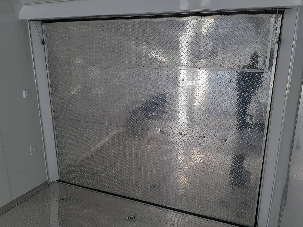 White Custom Enclosed Trailer 8.5′ X 26′ Car Hauler Storage - Image 12