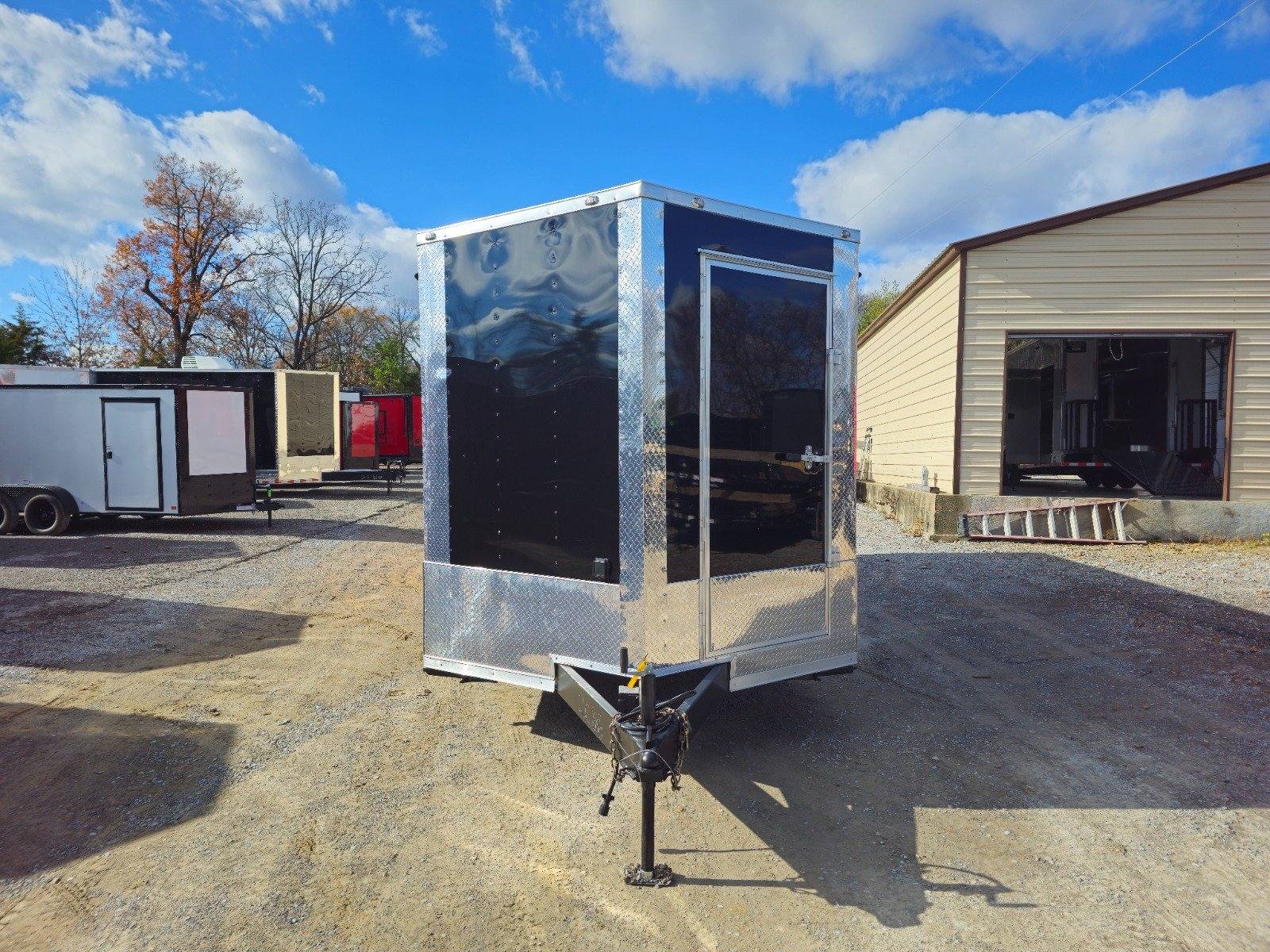 8.5′ X 22′ Red & Black Custom Enclosed Trailer - Image 2