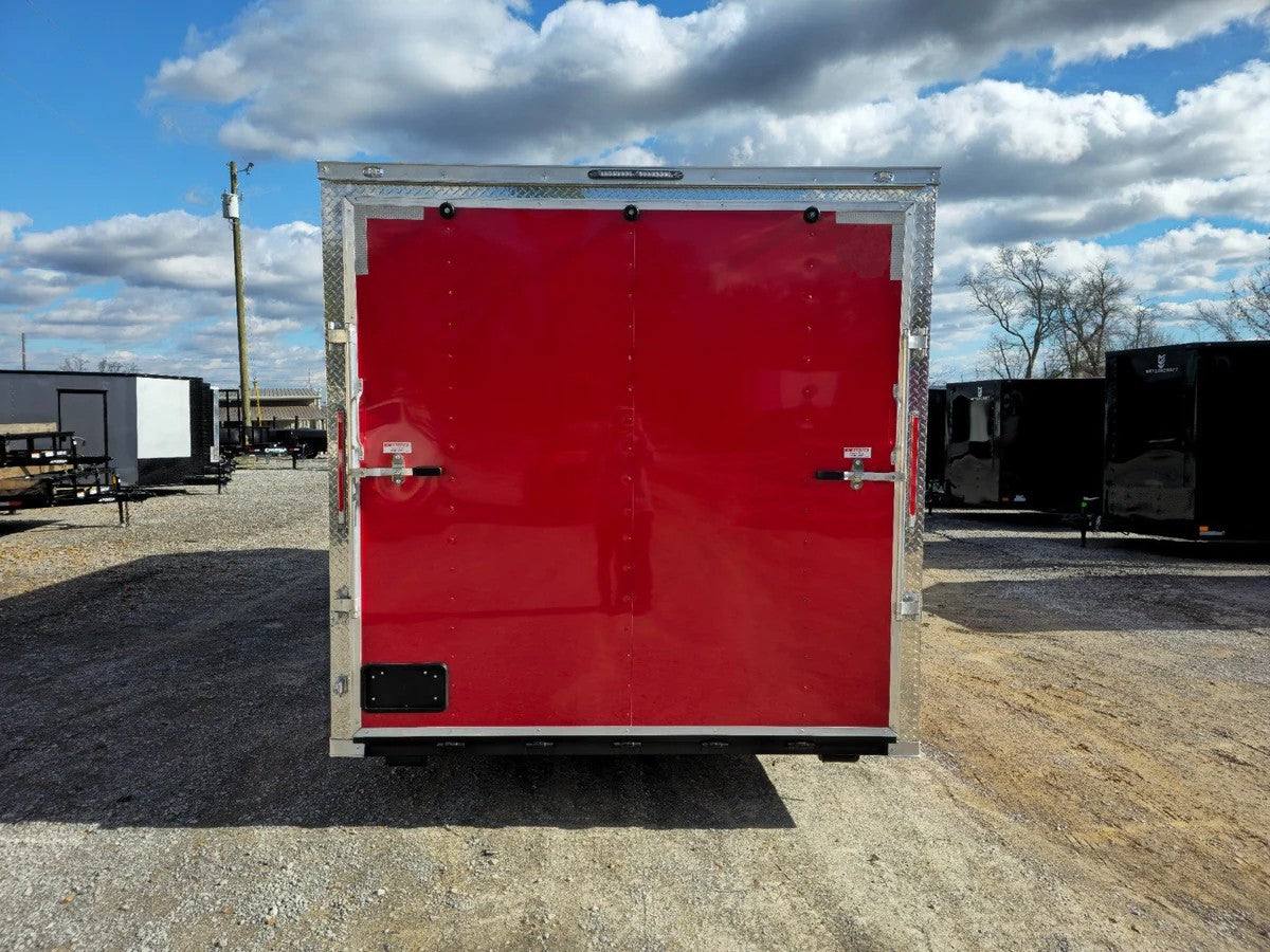 8.5′ X 22′ Red & Black Custom Enclosed Trailer - Image 7