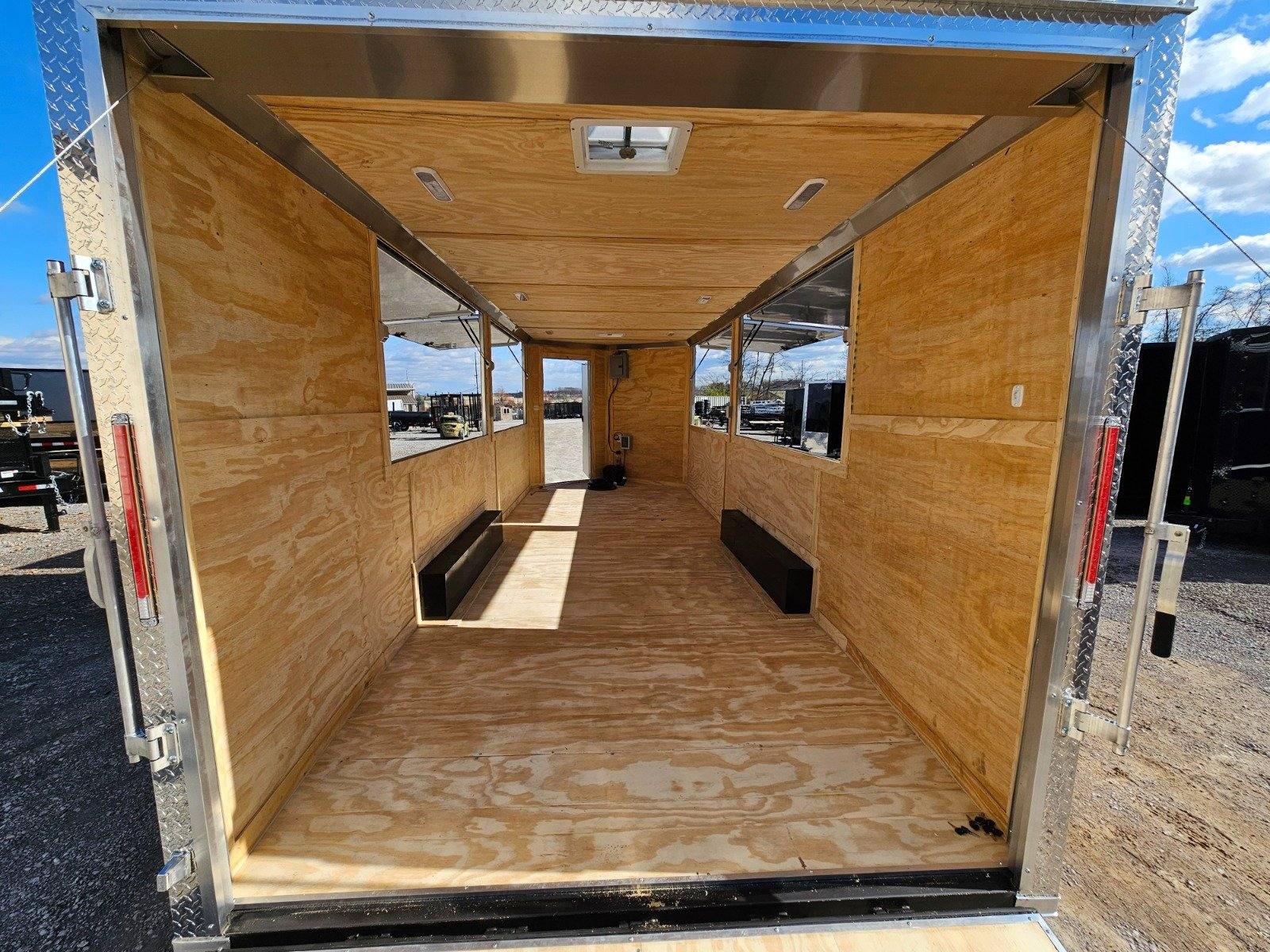 8.5′ X 22′ Red & Black Custom Enclosed Trailer - Image 22