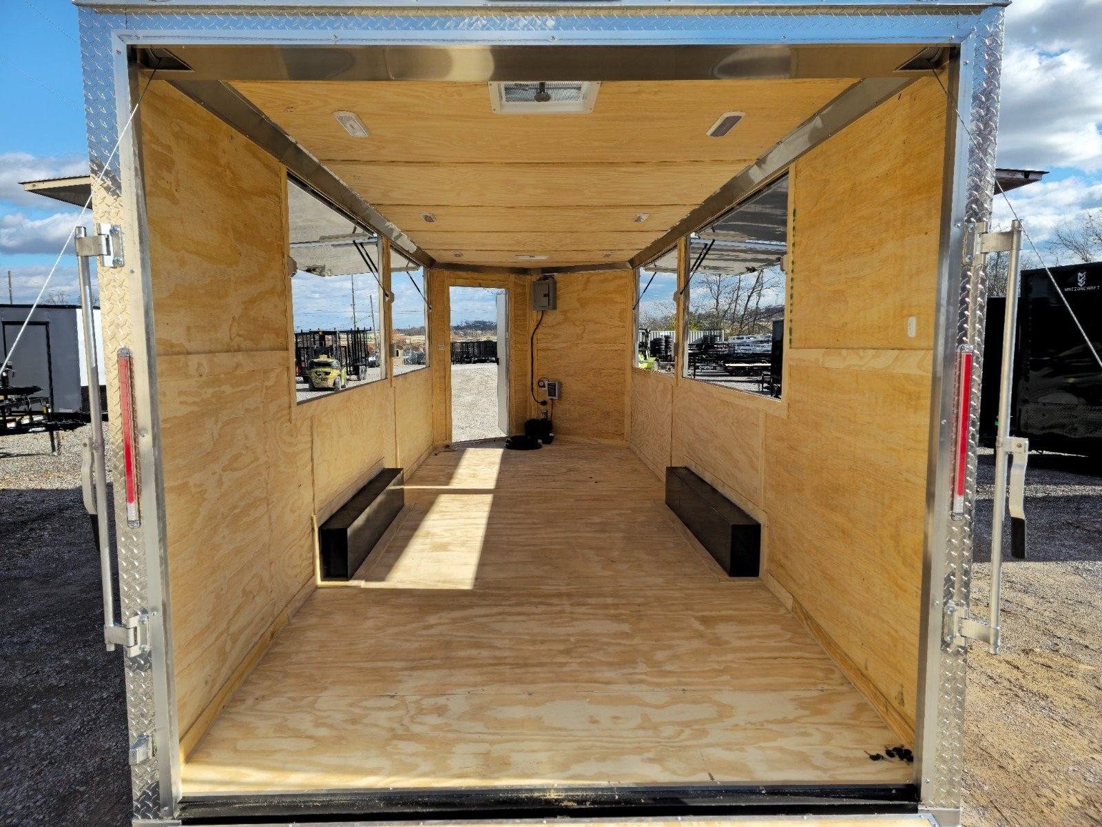 8.5′ X 22′ Red & Black Custom Enclosed Trailer - Image 23