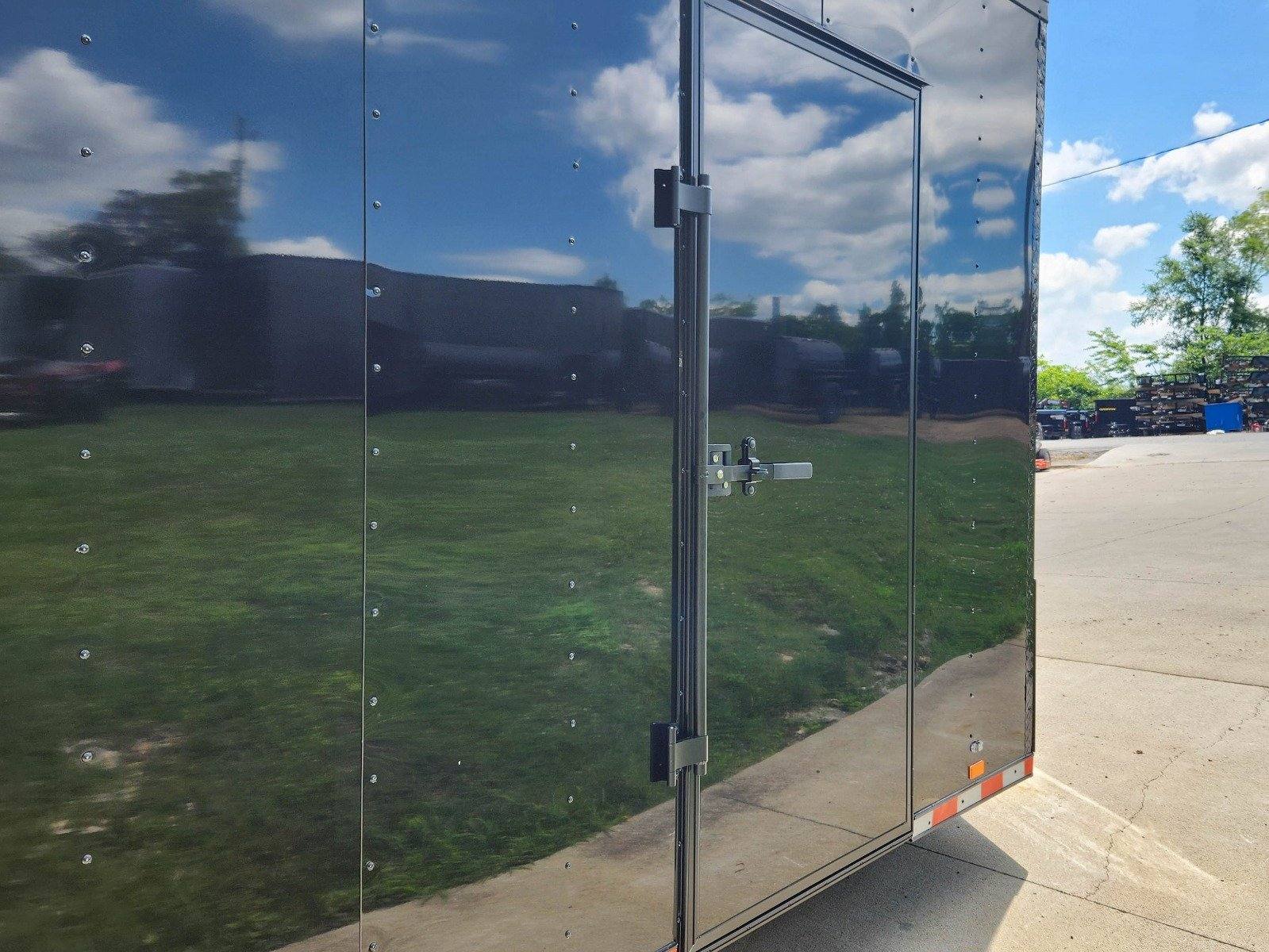 8.5×28 Black V-Nose Enclosed Trailer with Blackout Pkg (2) 7K Axles - Image 13
