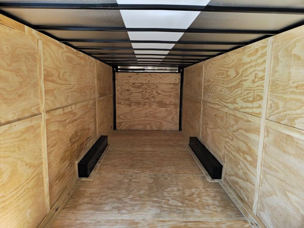 8.5×24 Neon Green Enclosed Trailer with Blackout Trim (2) 5200lb Axles - Image 11