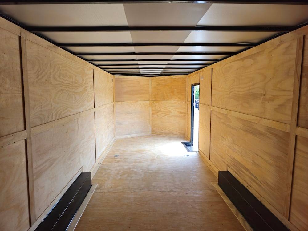 8.5×24 Neon Green Enclosed Trailer with Blackout Trim (2) 5200lb Axles - Image 14