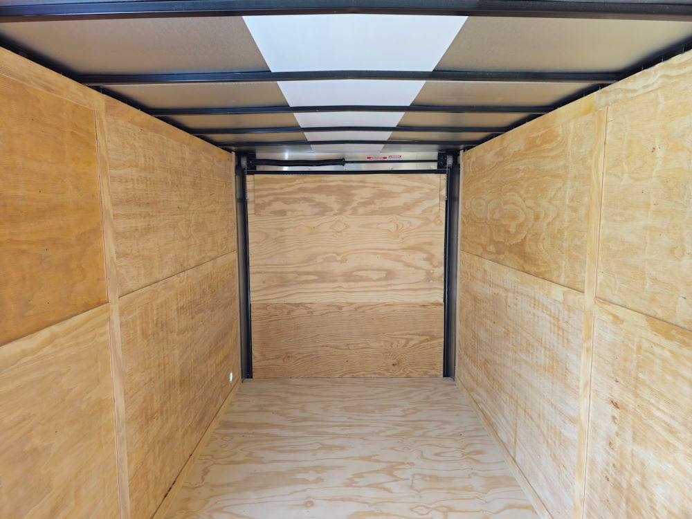 7′ X 16′ White Vnose Enclosed Trailer (2) 3,500lb Axles 7ft With Splash Guards - Image 11