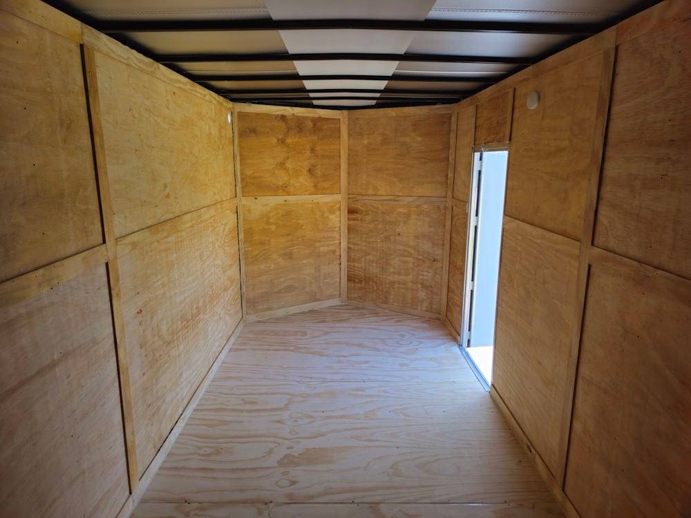 7′ X 16′ White Vnose Enclosed Trailer (2) 3,500lb Axles 7ft With Splash Guards - Image 13