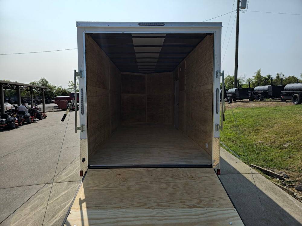 7′ X 16′ White Vnose Enclosed Trailer (2) 3,500lb Axles 7ft With Splash Guards - Image 16