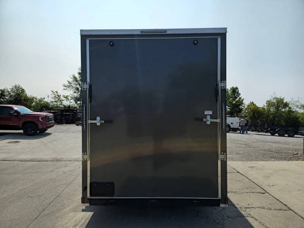 7′ x 14′ Charcoal Gray Enclosed Trailer 8ft Interior (2) 3500 lb Axles - Image 6