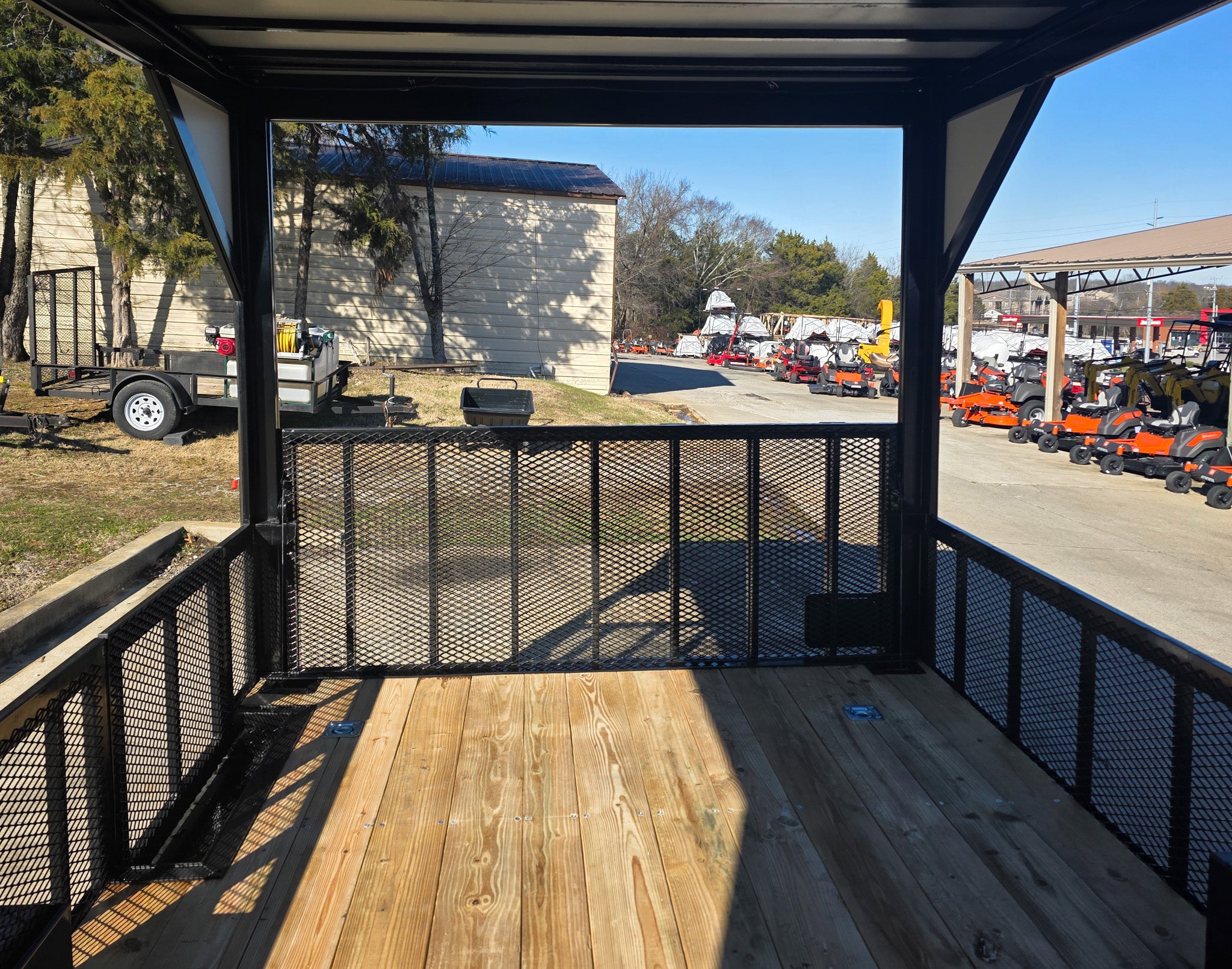 8.5’X24′ Charcoal Enclosed Trailer Hybrid Roof Platform and Equipment Hauler (2) 8000lb Axle - Image 16