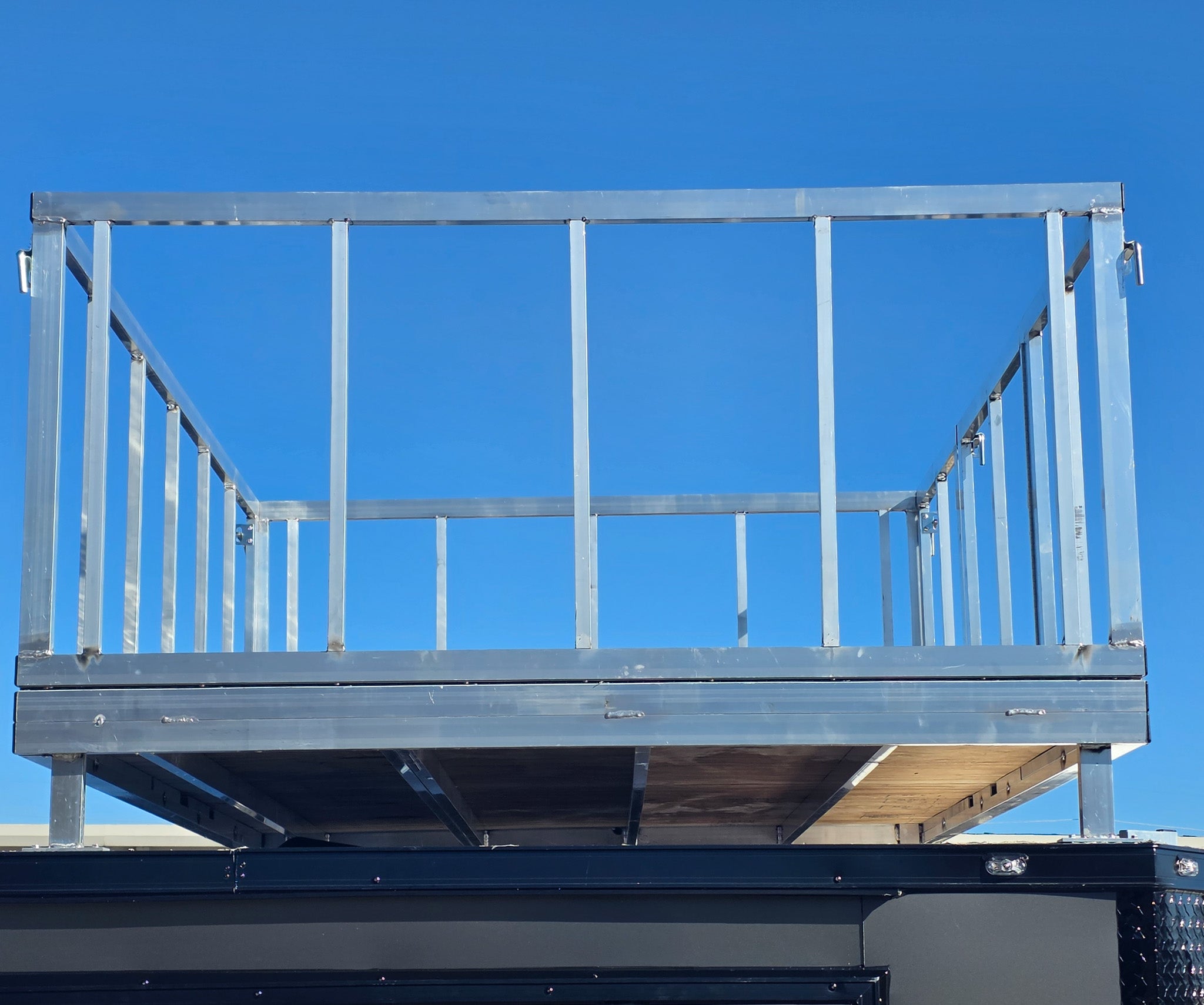 8.5’X24′ Charcoal Enclosed Trailer Hybrid Roof Platform and Equipment Hauler (2) 8000lb Axle - Image 36