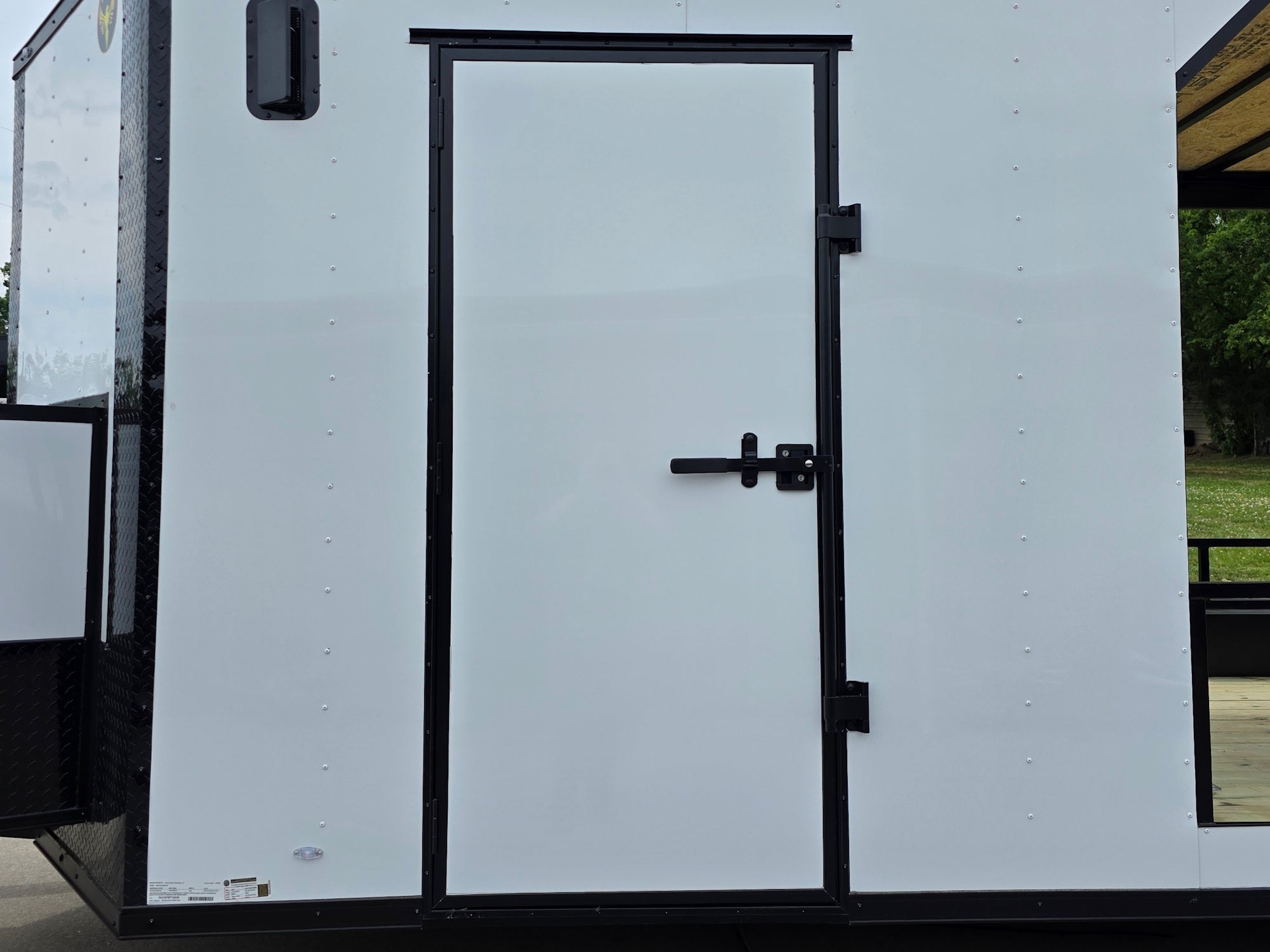 8.5’X24′ White Hybrid Enclosed Trailer W/ Roof Covered Deck and Gen box (2)7,000lb Axles - Image 21