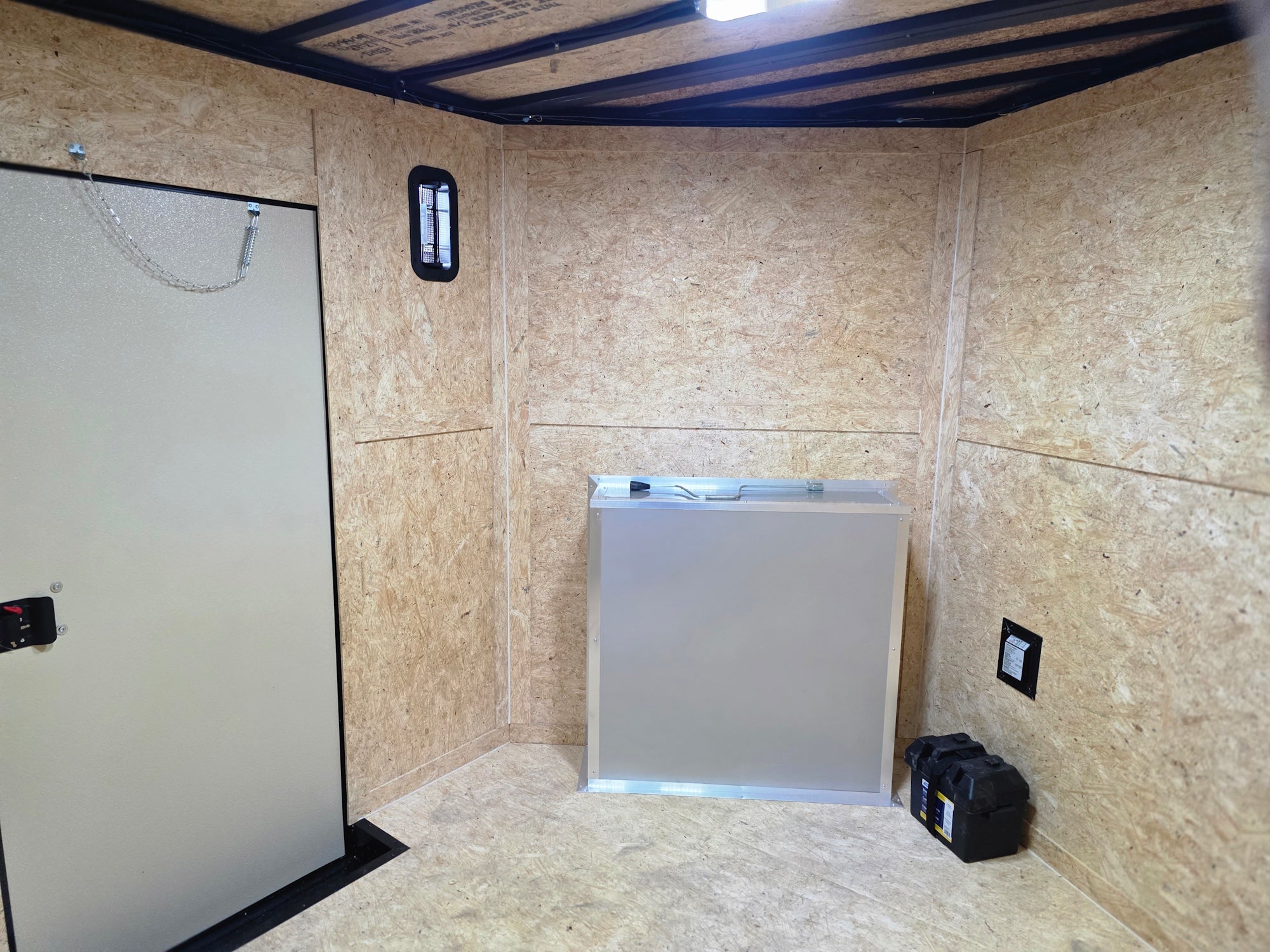 8.5’X24′ White Hybrid Enclosed Trailer W/ Roof Covered Deck and Gen box (2)7,000lb Axles - Image 18