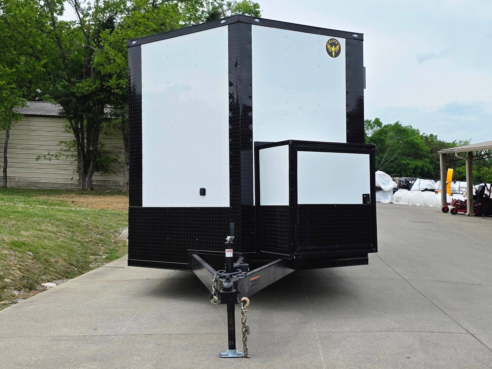 8.5’X24′ White Hybrid Enclosed Trailer W/ Roof Covered Deck and Gen box (2)7,000lb Axles - Image 16