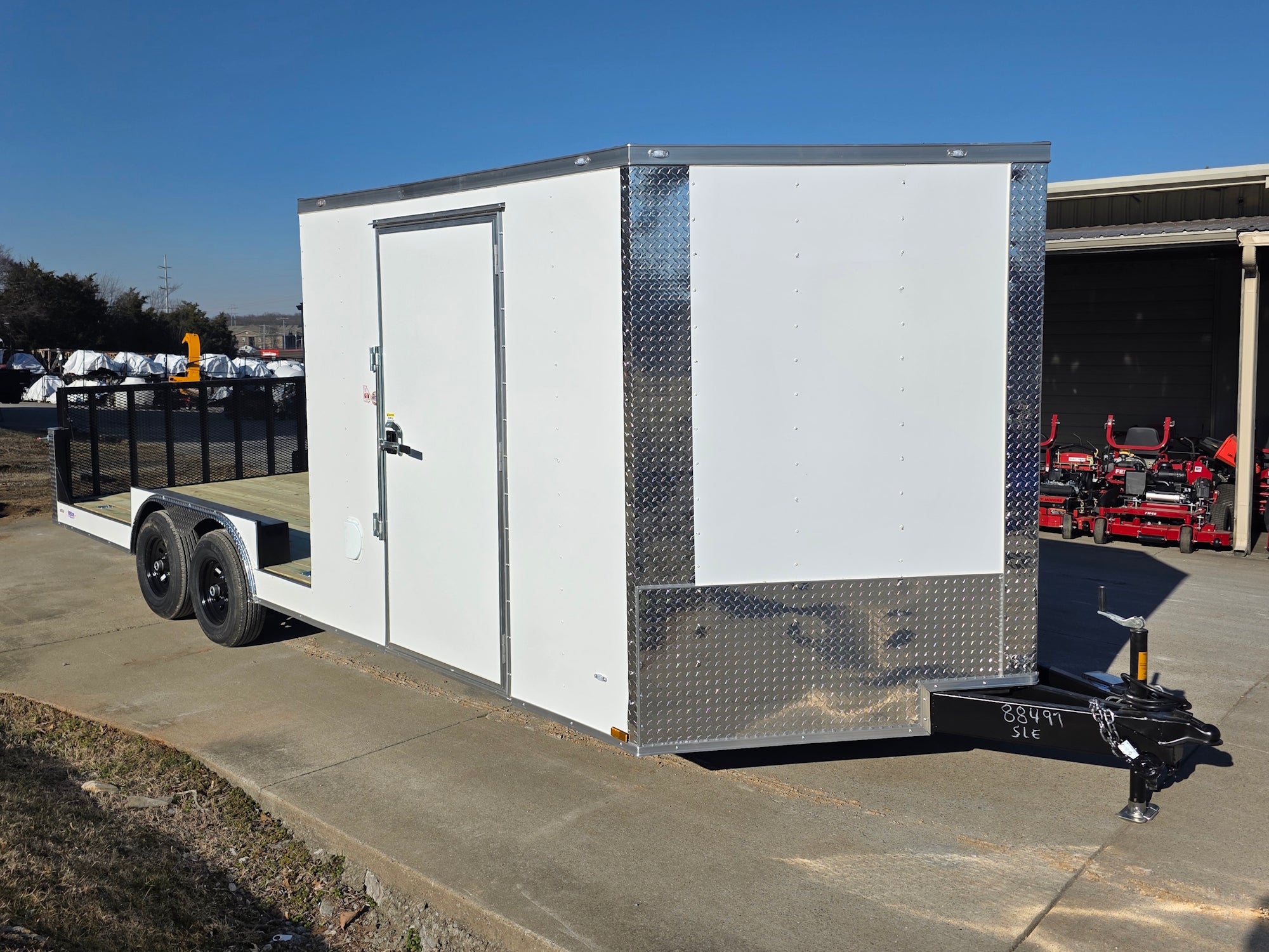 8.5 X 22 Hybrid Enclosed Trailer With 30amp Electric Package (2) 5,200lb Axles