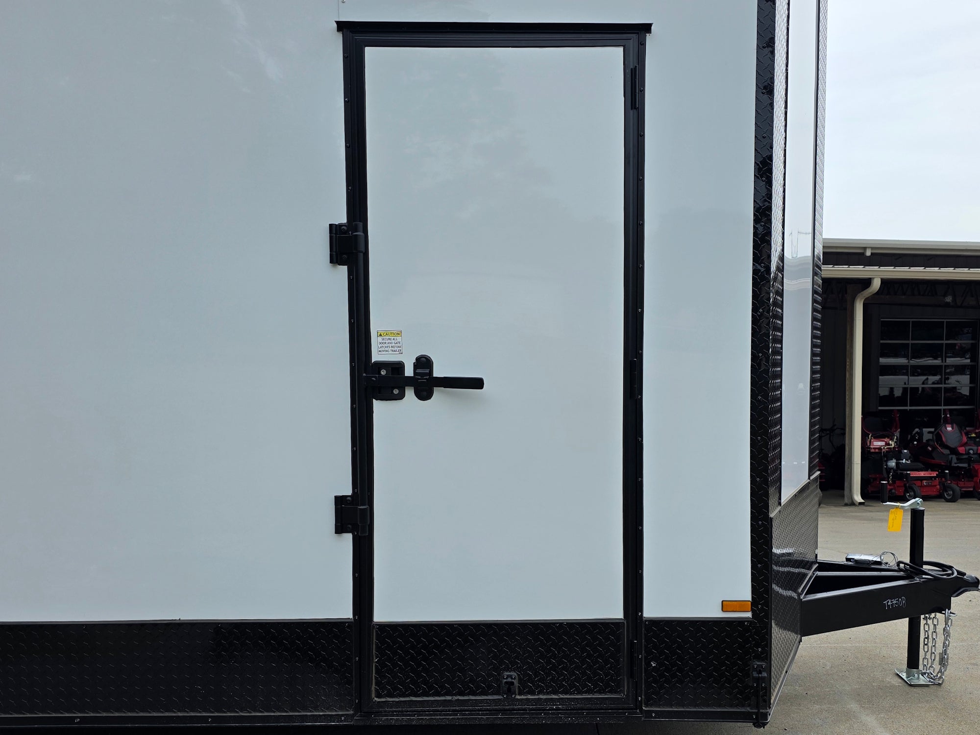 8.5’x20′ White V-Nose Enclosed Trailer with Blackout Package 2-5200lb Axles - Image 21