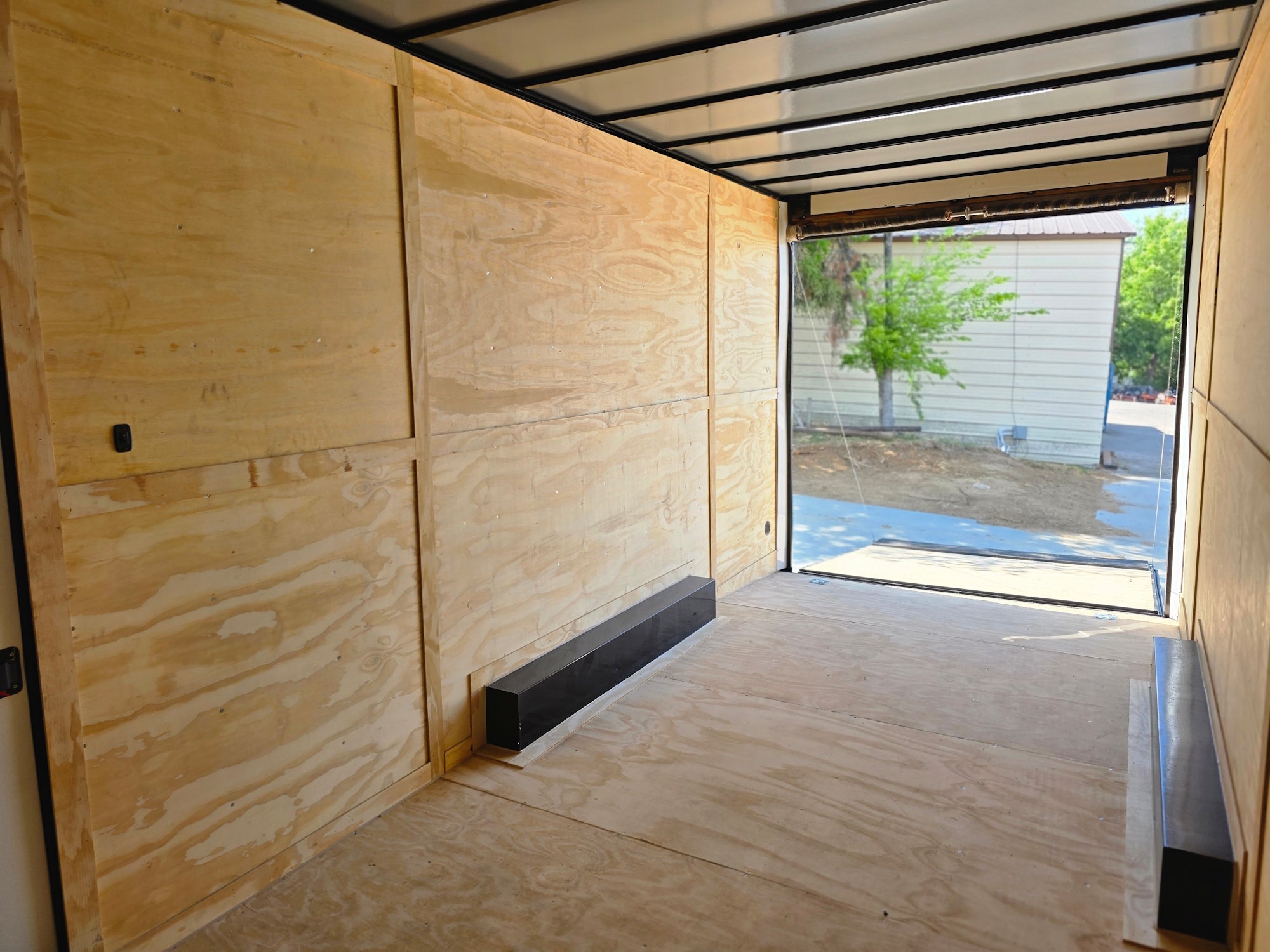 8.5’x20′ White V-Nose Enclosed Trailer with Blackout Package 2-5200lb Axles - Image 18