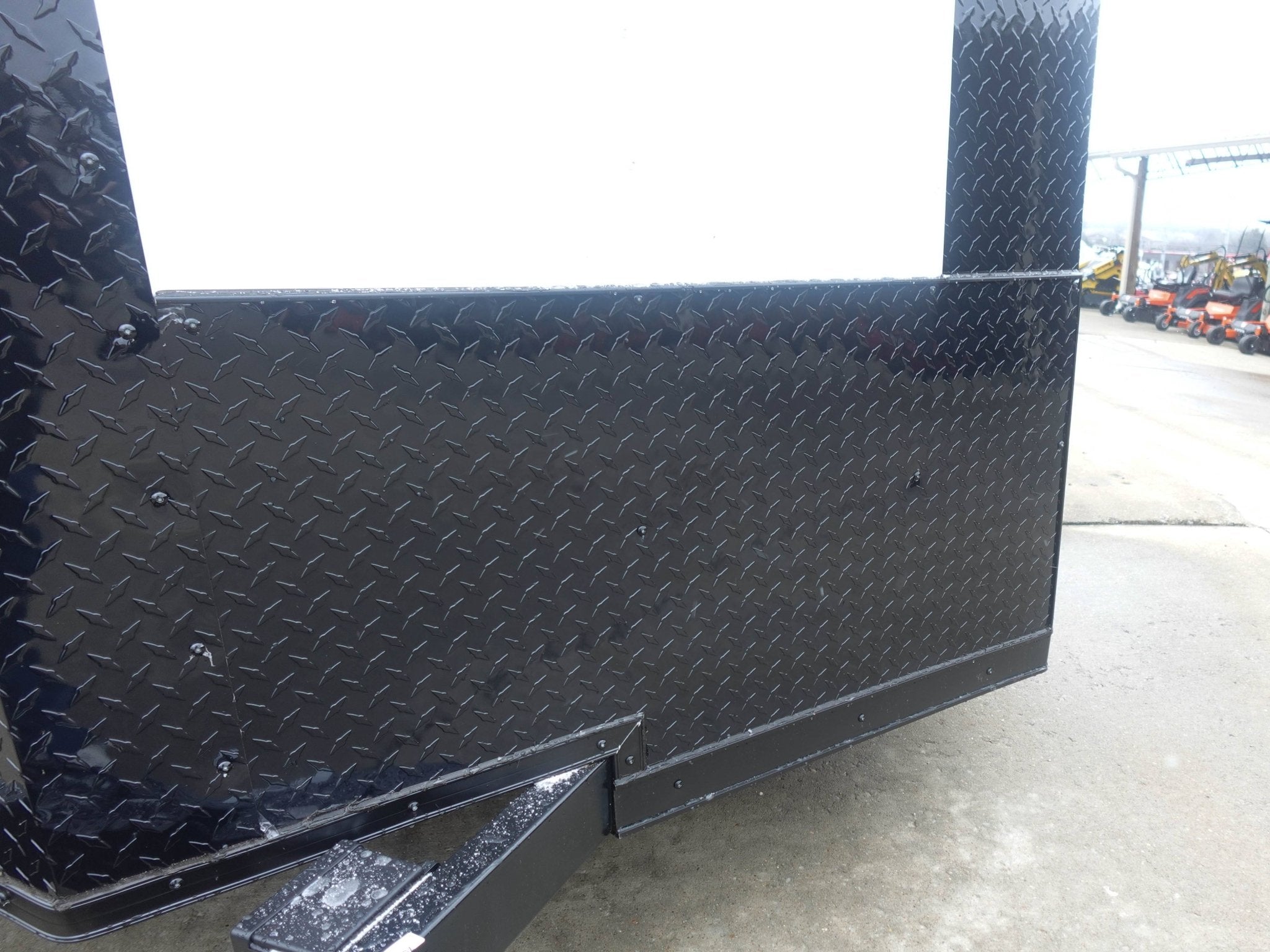7×12 Enclosed Trailer White V-Nose Blackout Package 3,500lb Axle Storage - Image 10