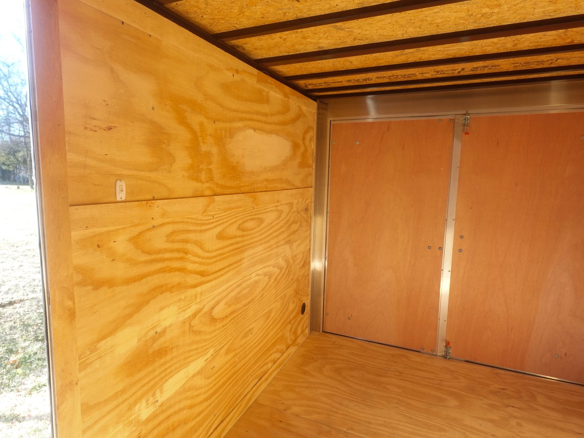 7×12 Tandem White V-Nose Enclosed Trailer - Image 21