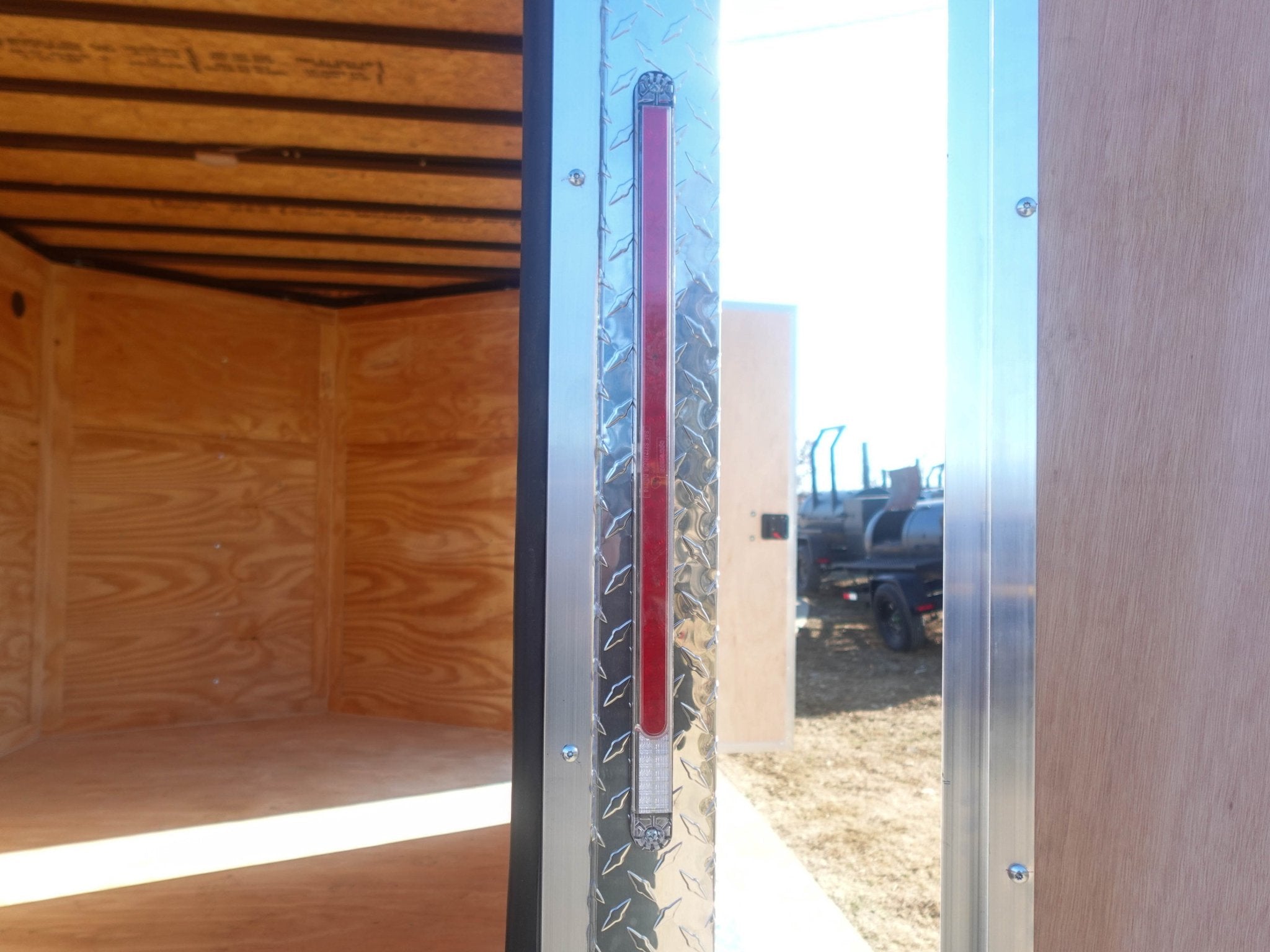 7×12 Tandem White V-Nose Enclosed Trailer - Image 16