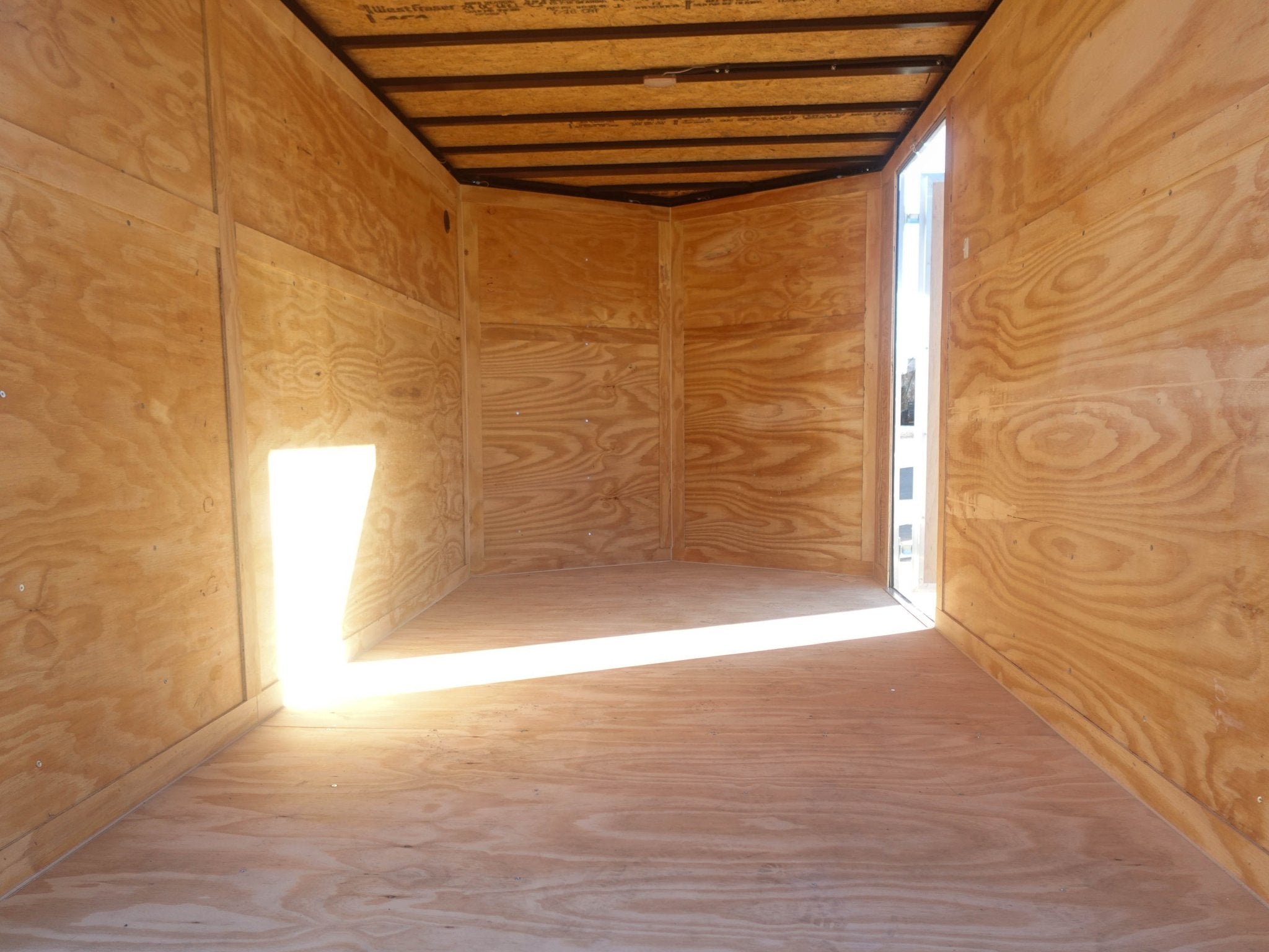 7×12 Tandem White V-Nose Enclosed Trailer - Image 17