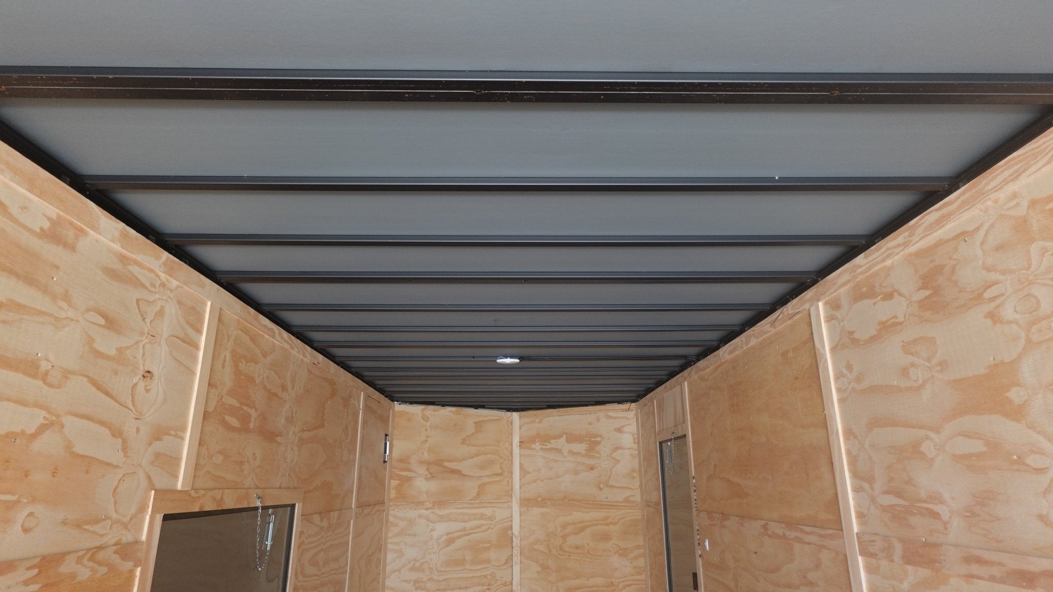 8.5X36 White With Black Out Enclosed Trailer With Escape Doors E Track Floor (3) 7K Axles 21K GVWR - Image 13