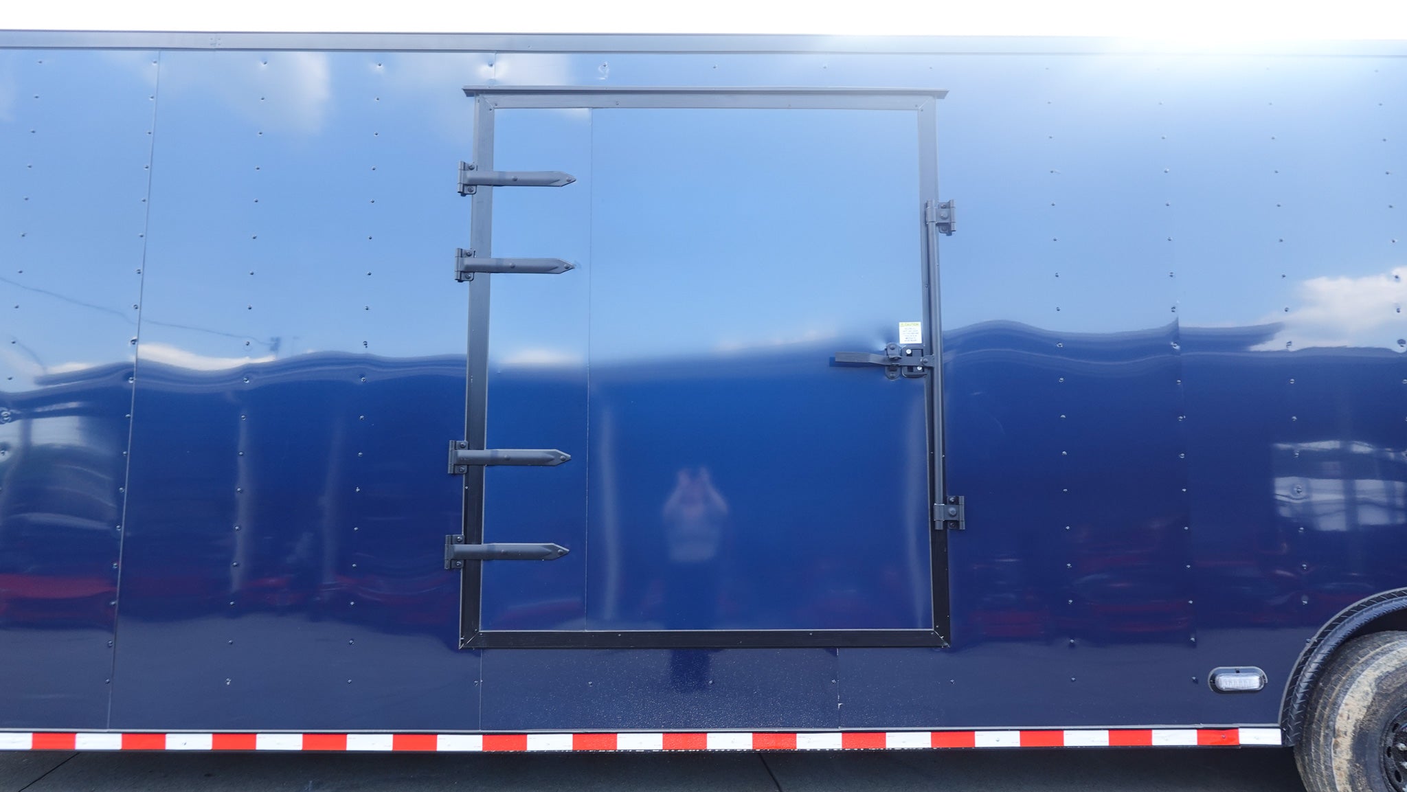 8.5×36 Indigo Blue Blackout Enclosed Trailer Escape Doors E Track Floor (3) 7K Axles 21K GVWR - Image 14