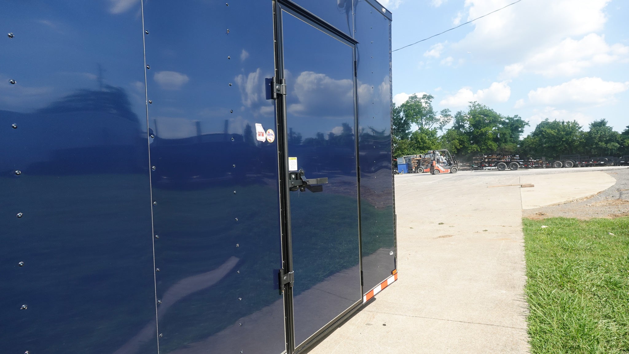 8.5×36 Indigo Blue Blackout Enclosed Trailer Escape Doors E Track Floor (3) 7K Axles 21K GVWR - Image 15
