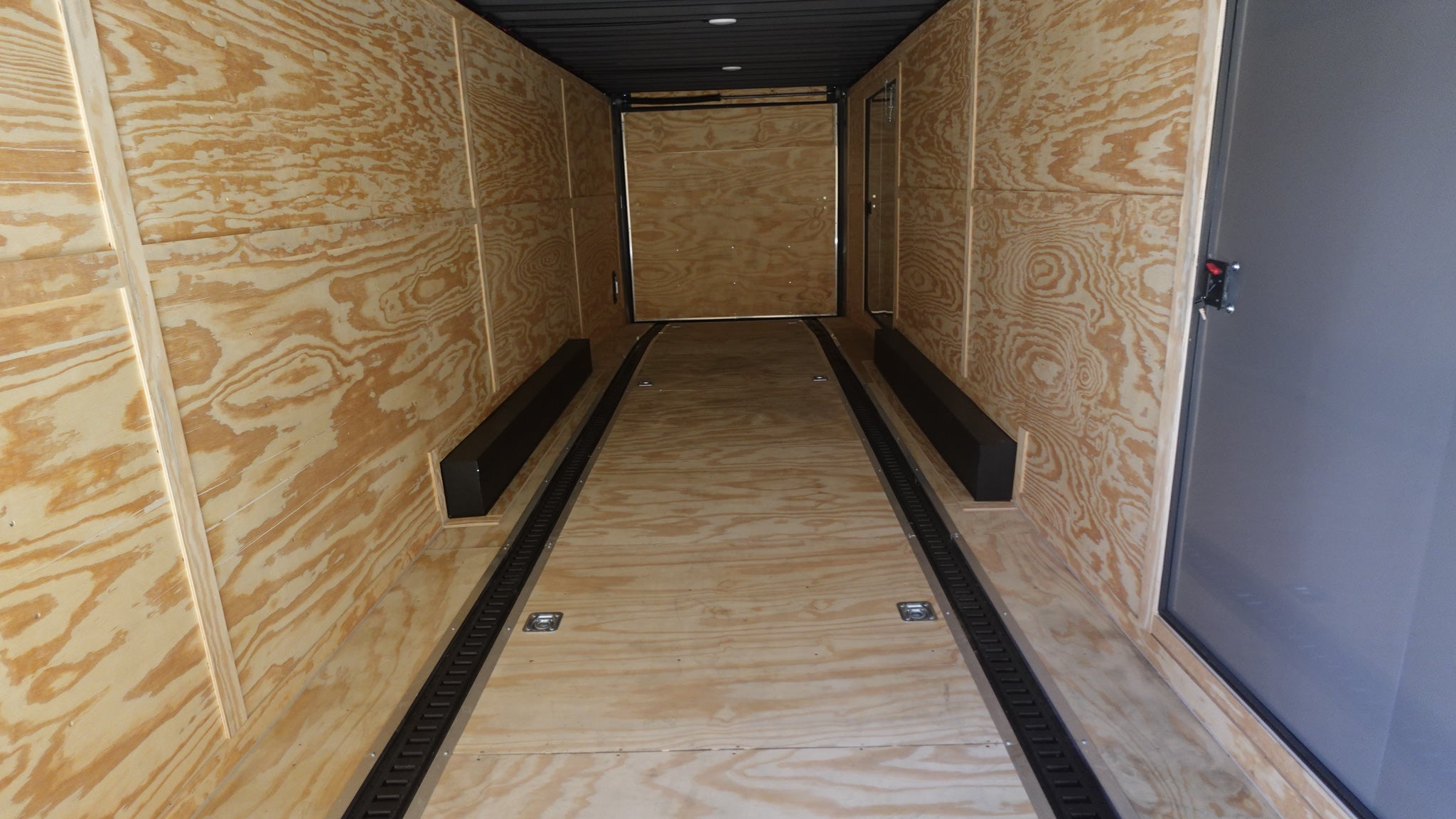 8.5×36 Indigo Blue Blackout Enclosed Trailer Escape Doors E Track Floor (3) 7K Axles 21K GVWR - Image 19