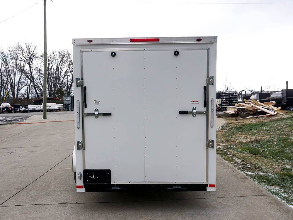 6×12 V-Nose Enclosed Trailer with Ramp and Side Door (1) 3,500lb Axle - Image 11