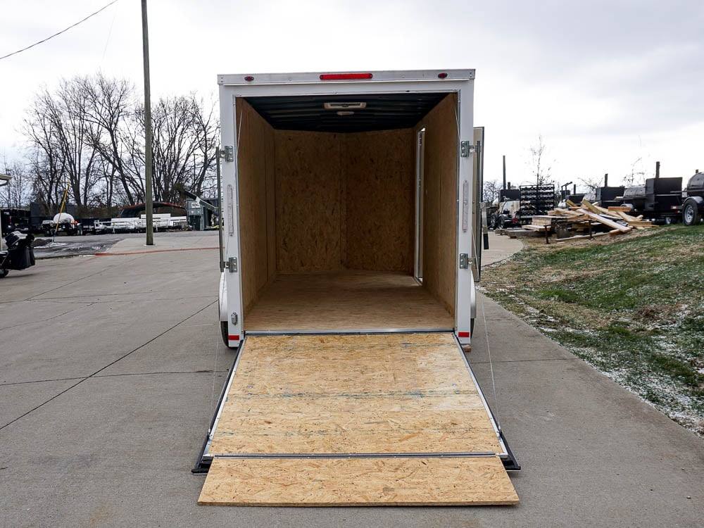6×12 V-Nose Enclosed Trailer with Ramp and Side Door (1) 3,500lb Axle - Image 16