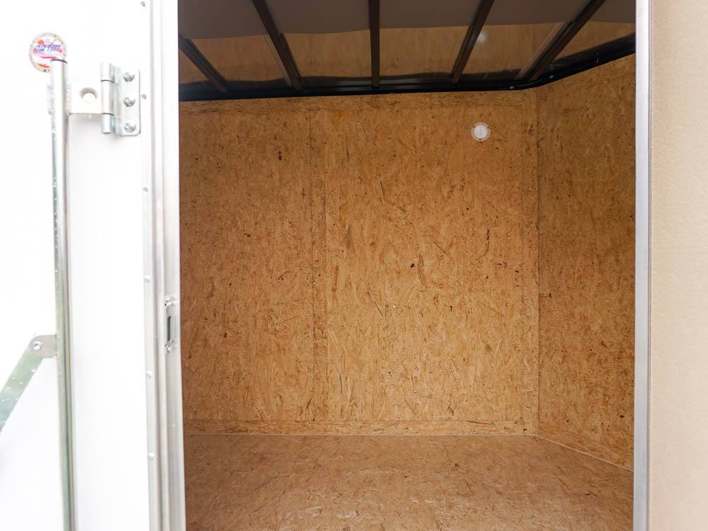 7×12 V-Nose Enclosed Trailer 3,500lb Axle with Ramp and Brakes - Image 13