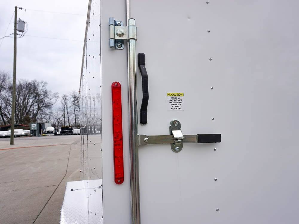 7×16 White V-Nose Enclosed Trailer Lawn Mower Cargo Trailer Storage - Image 18