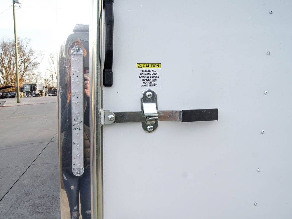 8.5×28 Flat Nose White Enclosed Trailer (2) 5,200lb Axles Cargo Storage - Image 13