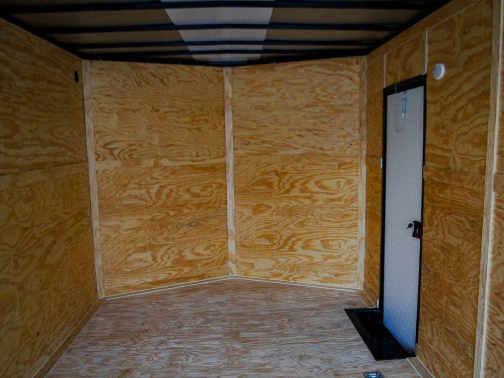 8.5×24 Silver V-Nose Enclosed Trailer Blackout Pkg (2) 5,200lb Axles - Image 17