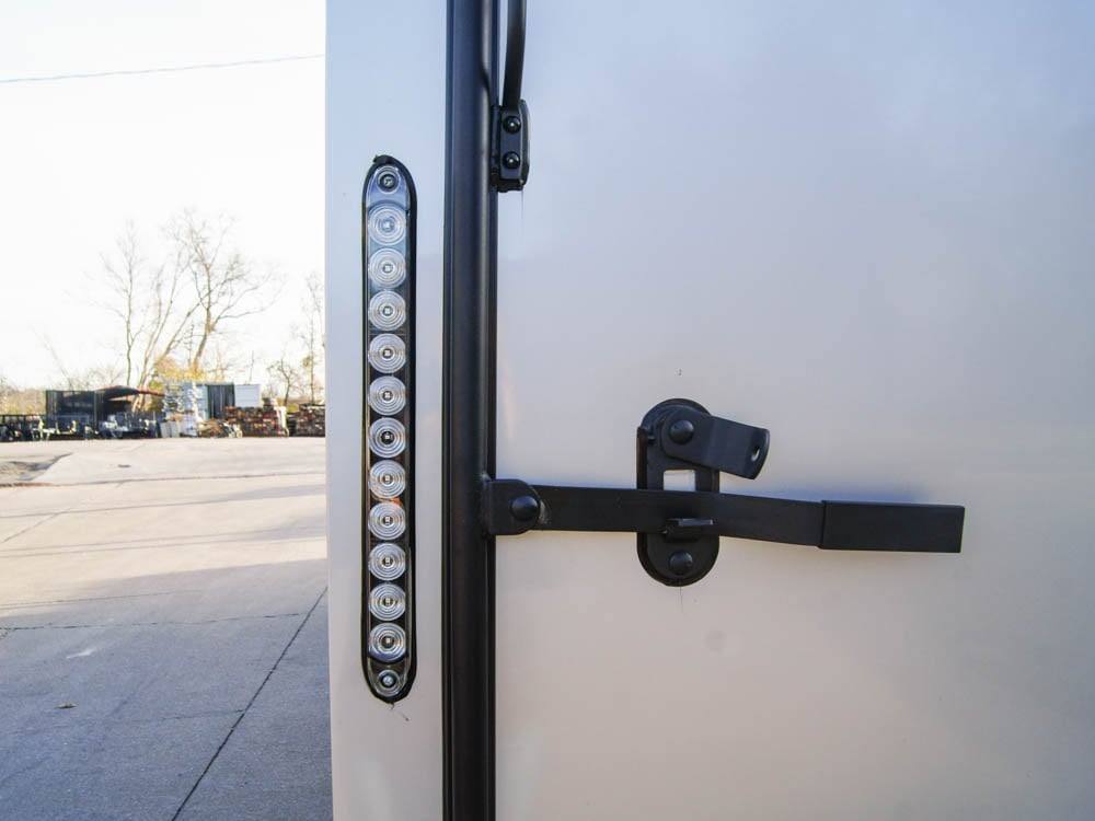 8.5×24 Silver V-Nose Enclosed Trailer Blackout Pkg (2) 5,200lb Axles - Image 11
