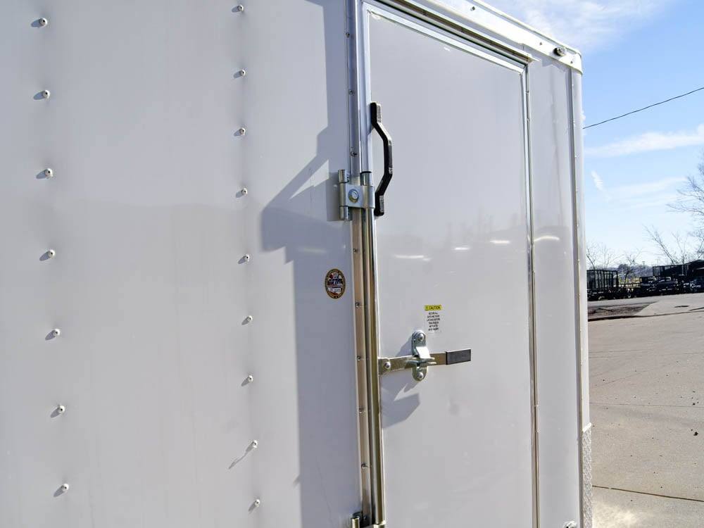 6×12 Flat Nose White Enclosed Trailer 3,500lb Axle - Image 16