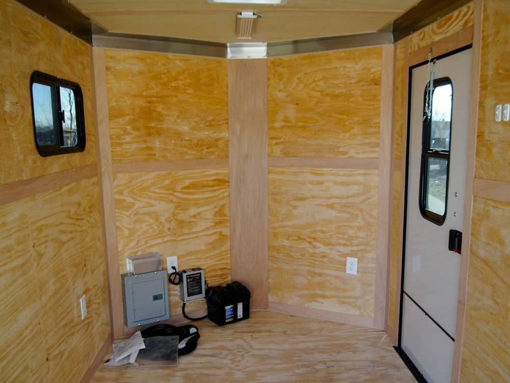 7×14 White V-Nose Enclosed Trailer (2) 3,500lb Axles Windows Elect & Blkout Pkg - Image 16