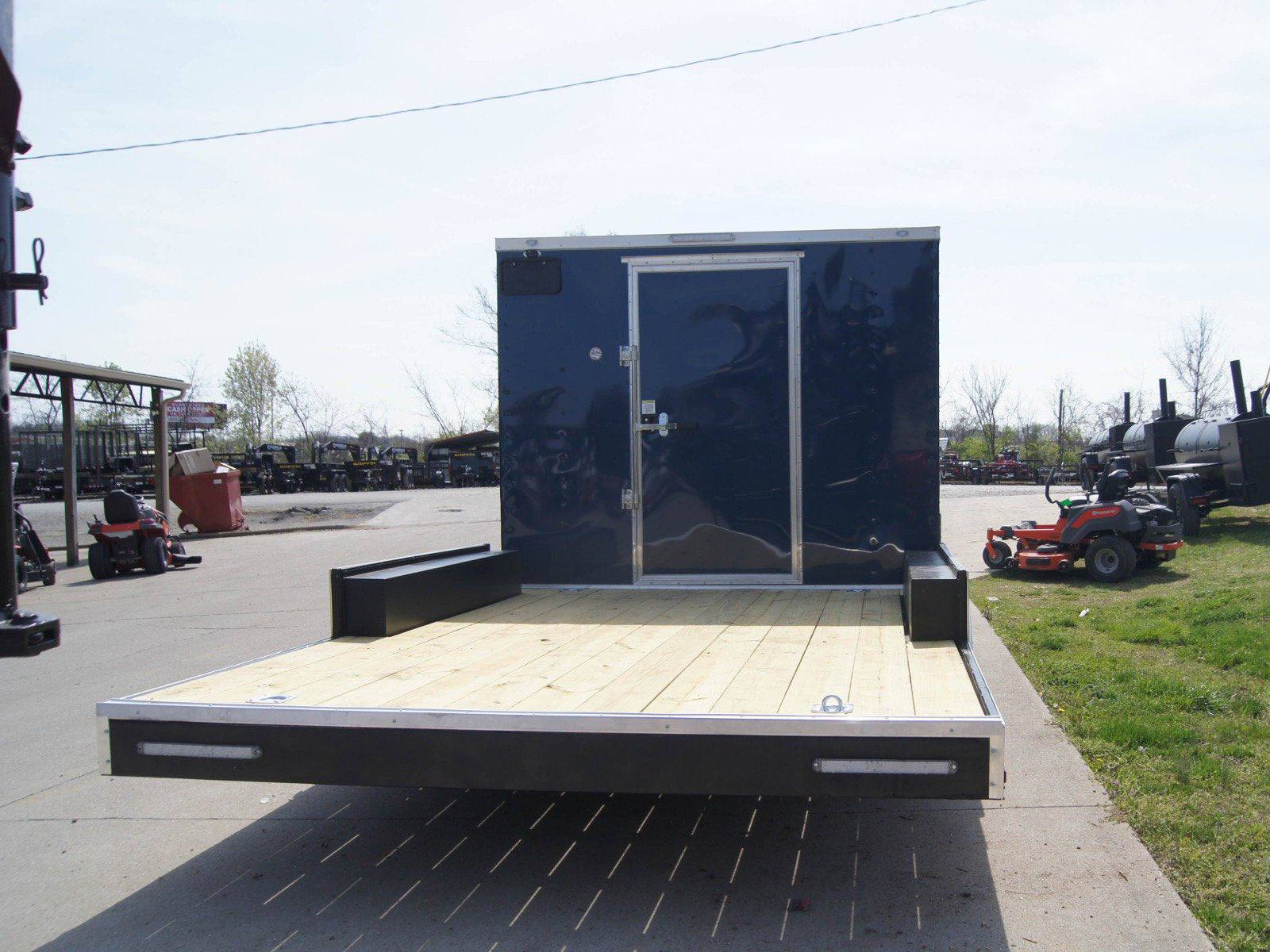 8.5×20 Hybrid Enclosed Trailer with Back Door (2) 5,200lb Axles Storage - Image 5