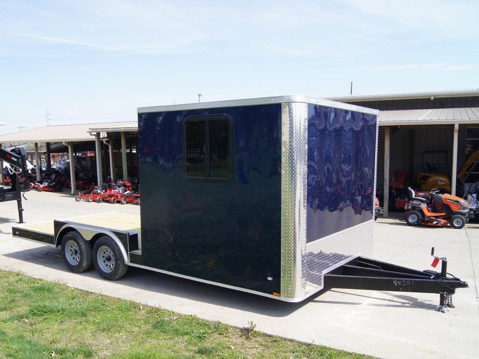 8.5×20 Hybrid Enclosed Trailer with Back Door (2) 5,200lb Axles Storage - Image 8
