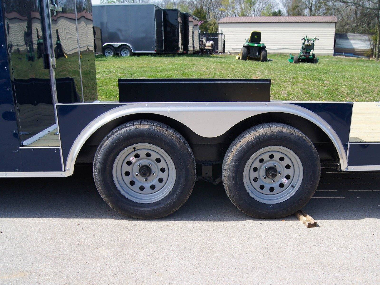 8.5×20 Hybrid Enclosed Trailer with Back Door (2) 5,200lb Axles Storage - Image 15