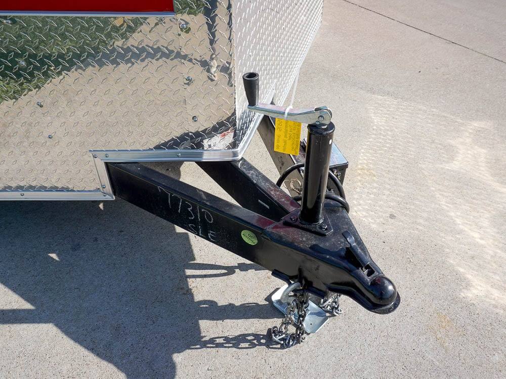 8.5×18 Custom Two-Tone Enclosed Trailer with Rubber Floor Storage - Image 11