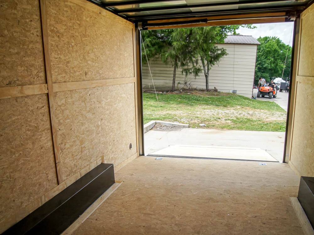8.5×20 Charcoal Enclosed Trailer with Blackout Package (2) 5200lb Axles Storage - Image 23