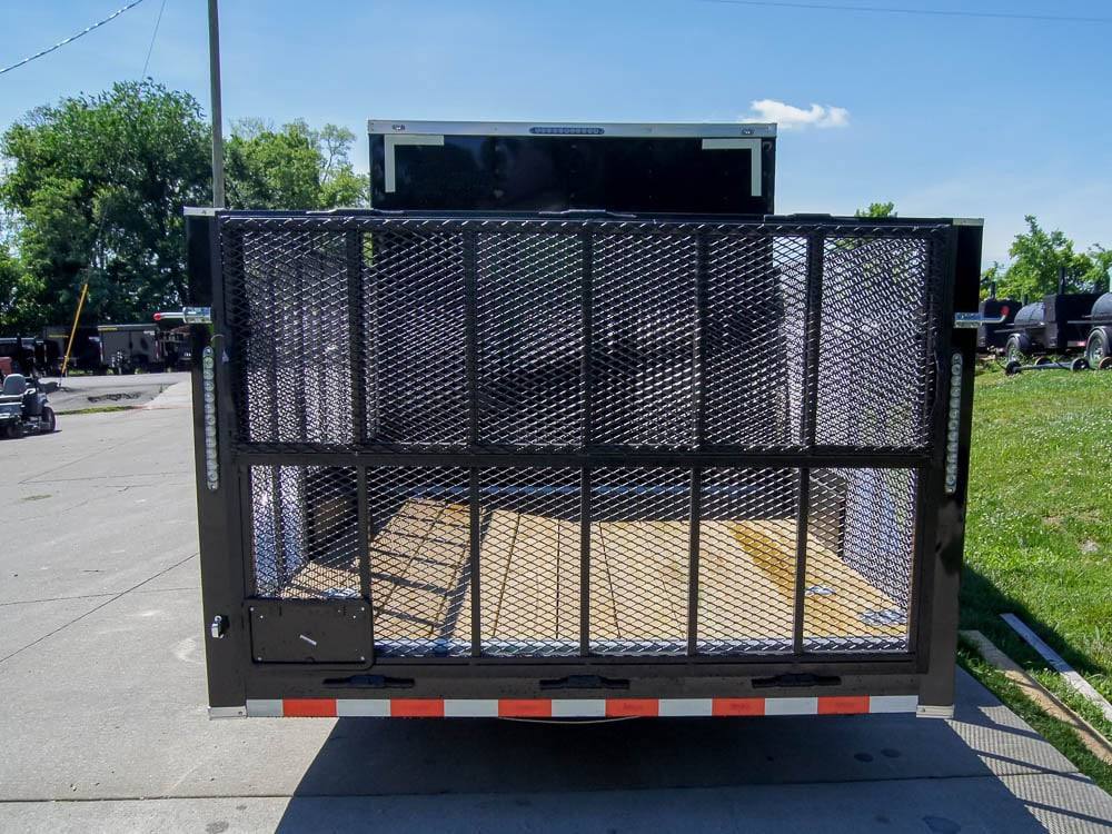 7×18 Hybrid Flat-Nose Enclosed Trailer with 4ft Mesh Deck Storage - Image 4