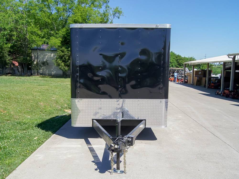 7×18 Hybrid Flat-Nose Enclosed Trailer with 4ft Mesh Deck Storage - Image 2