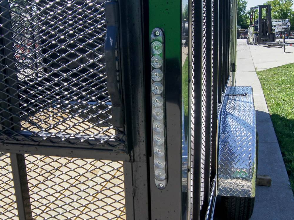 7×18 Hybrid Flat-Nose Enclosed Trailer with 4ft Mesh Deck Storage - Image 13