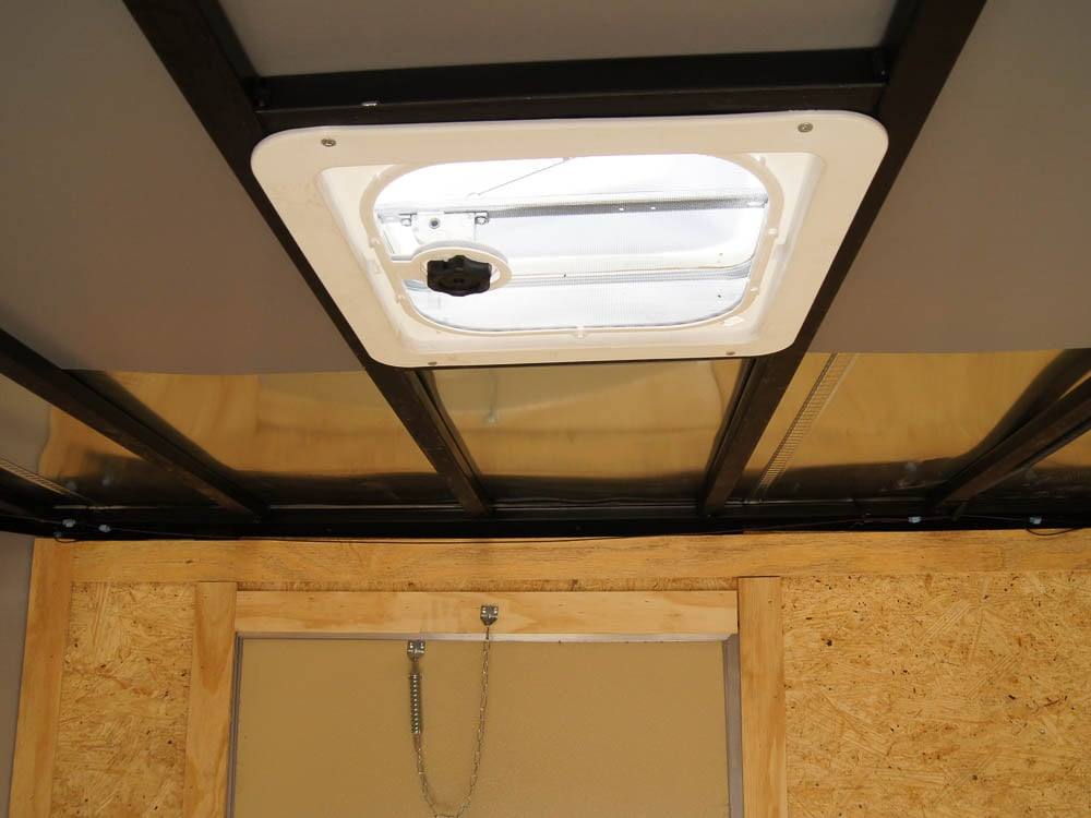 7×18 Hybrid Flat-Nose Enclosed Trailer with 4ft Mesh Deck Storage - Image 16