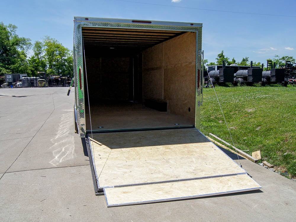 8.5×24 Two Tone-Black/Silver Enclosed Trailer (2) 5200lb Axle Storage - Image 16