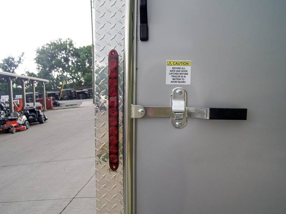 8.5×20 Silver Enclosed Trailer V-Nose (2) 5,200lb Axles Storage - Image 8